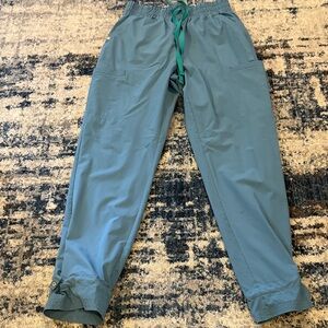 Figs Teal Straight Leg Pants